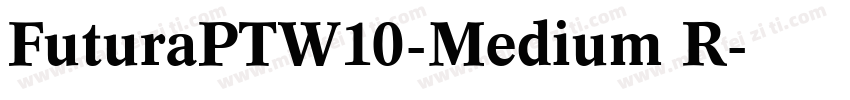 FuturaPTW10-Medium R字体转换
